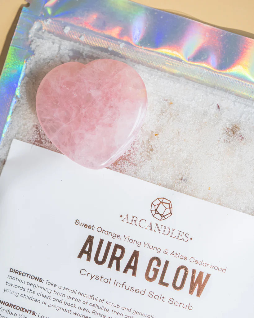 Arcandles Aura Glow Crystal Organic Body Scrub