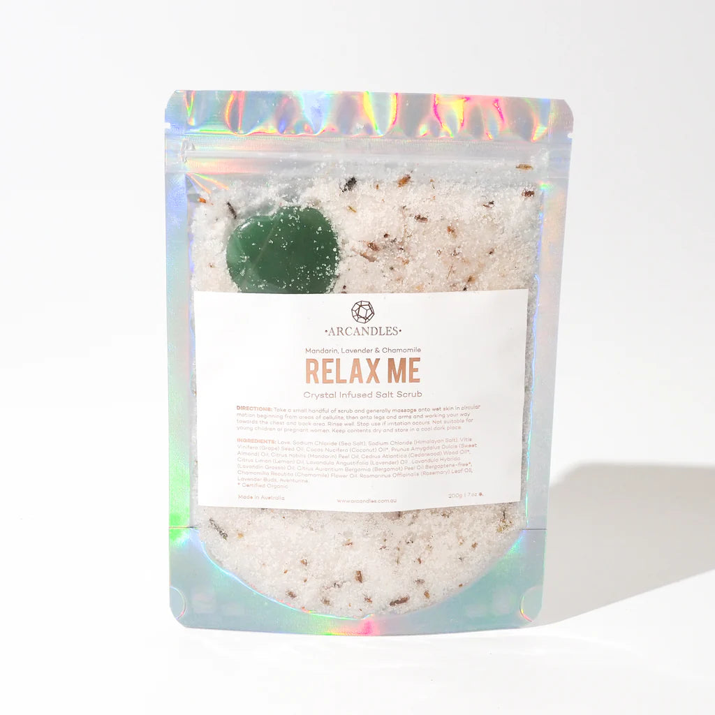 Arcandles Relax Me Crystal Organic Body Scrub