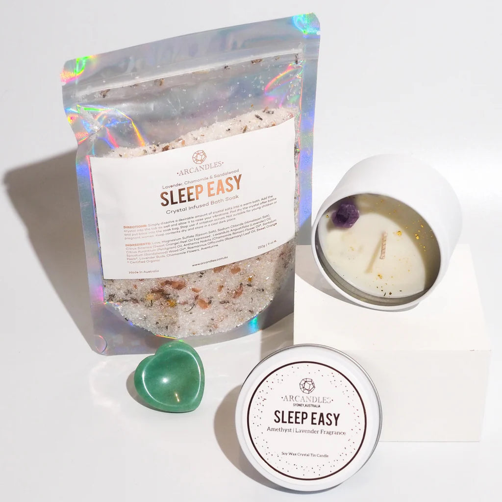 Arcandles Sleep Easy Bath Soak & Candle Set