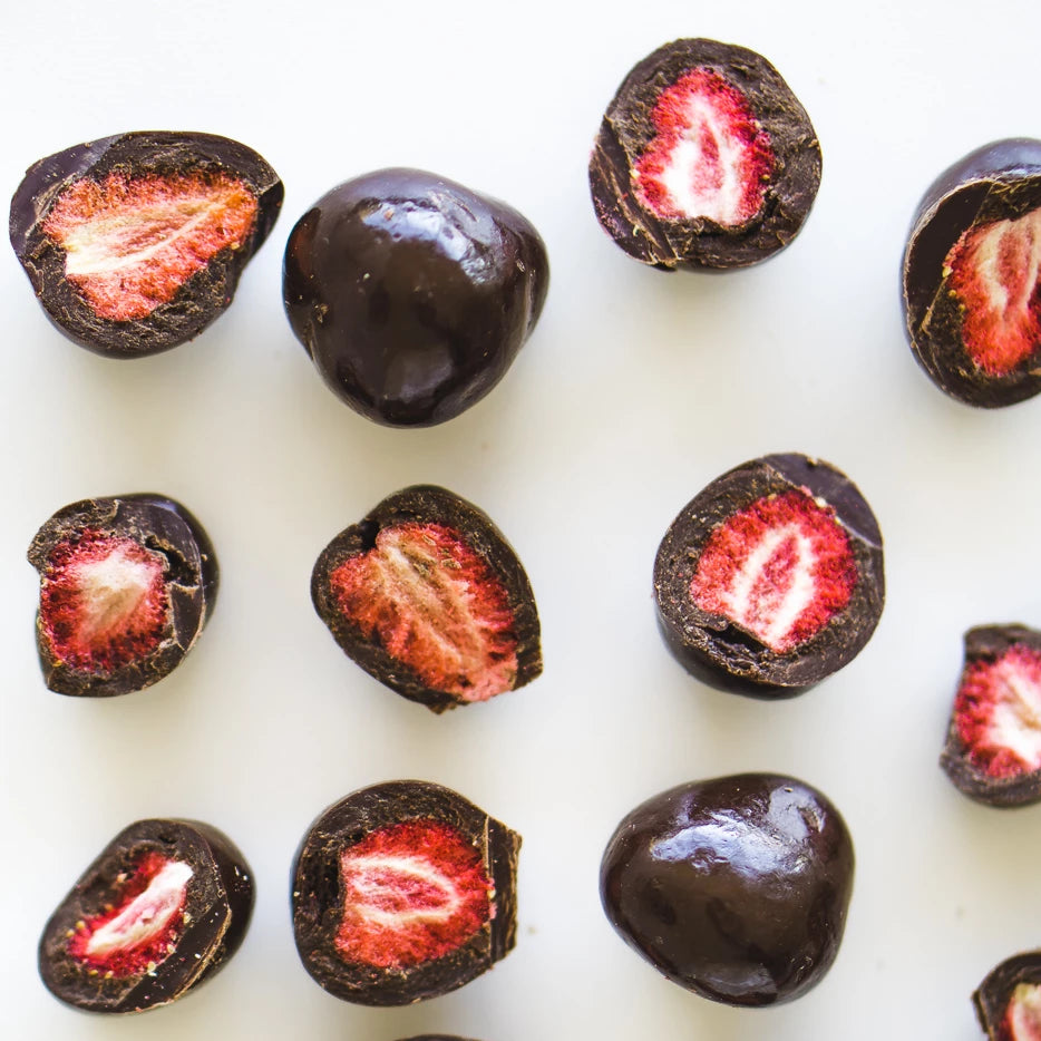Dark Chocolate Freeze Dried Strawberries (Chocolates) Image 3 - Naked Foods