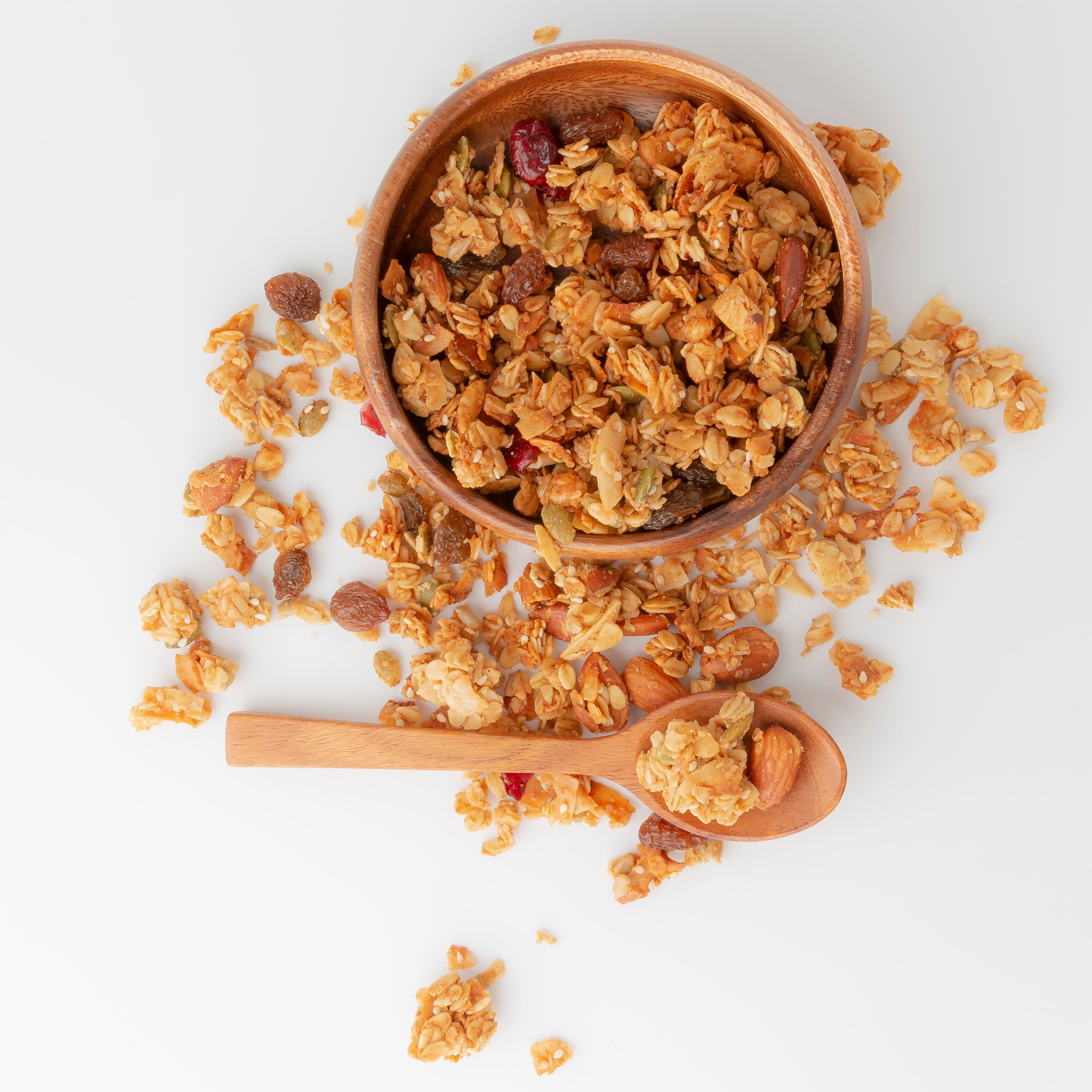 An image of 100% Natural, Vegan Fruit and Nut Granola (Cereals) - Naked Foods